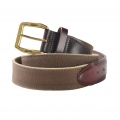 Brown - Duck Head - Men's Waxed Canvas Belt