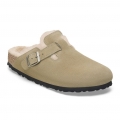 Taupe - Birkenstock - Boston Shearling Suede Leather