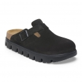 Black/Black - Birkenstock - Women's Boston Chunky Suede Leather