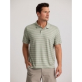 Smooth Sailing Stripe - Heather Desert Sage - Free Fly Apparel - Men's Elevate Polo