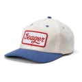 Cream/Blue - Seager - Men's Uncle Bill Snapback