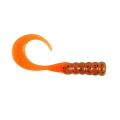 Pumpkinseed/Fluorescent Orange - Berkley - PowerBait Ribbontail Grubs