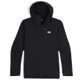 Black - Outdoor Research - Men's Freewheel MTB Half Zip Hoodie