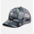 Black Mod Camo, City Grey - Columbia - Youth Tree Flag Snap Back