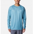 Canyon Blue, Fish Hooks SFF - Columbia - Men's Super Terminal Tackle PFG Super Fade LS
