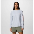 Cirrus Grey, Tiki Pink Logo - Columbia - Women's Tidal Tee II Long Sleeve