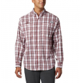 Uga - Bright Red Tartan Plaid - Columbia - Men's CLG Super Tamiami LS Shirt