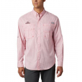 Uga - Bright Red Gingham - Columbia - Men's CLG Super Tamiami LS Shirt