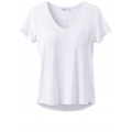 White - Prana - Women's Foundation Short Sleeve Vneck