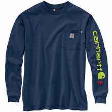 Men's Flame-Resistant Frc Lse Ft Light Weight Long-Sleeved Graphic T-Shirt by Carhartt in San Antonio TX
