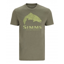 Men's Wood Trout Fill T-Shirt by Simms