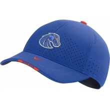 Men's Boise State Broncos Blue AeroBill Swoosh Flex Classic99 Football Sideline Hat by Nike