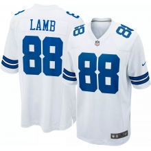 Men's Dallas Cowboys CeeDee Lamb #88 White Game Jersey by Nike in San Antonio TX