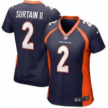 Women's Denver Broncos Patrick Surtain II #2 Alternate Navy Game Jersey by Nike