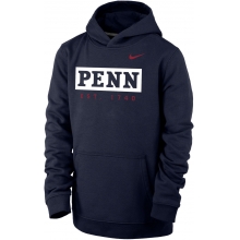 Youth University of Pennsylvania Quakers Blue Club Fleece Pullover Hoodie by Nike in Apache Junction AZ