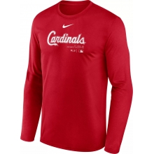 Men's St. Louis Cardinals Red Authentic Collection Issue Long Sleeve T-Shirt by Nike in Manchester MO