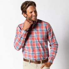 Men's Cotton Twill Sport Shirt - Boone Plaid by Duck Head