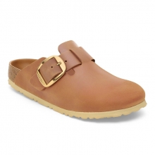 Women's Boston Big Buckle Oiled Leather by Birkenstock