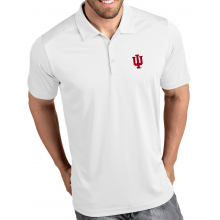 Men's Indiana Hoosiers Tribute Performance White Polo by Antigua Apparel