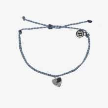 Surf Love Silver Bracelet by Pura Vida Bracelets