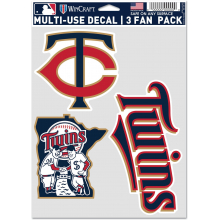 Minnesota Twins 3-Pack Decal by WinCraft in Frederic WI