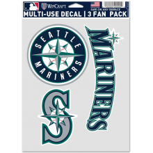 Seattle Mariners 3-Pack Decal by WinCraft