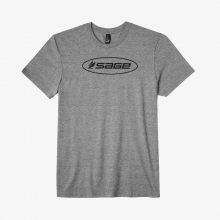 Sage Oval Logo Tee - Gray Frost by Far Bank