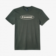 Sage Oval Logo Tee - Olive by Far Bank