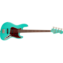 American Vintage II 1966 Jazz Electric Bass Guitar w/Vintage-Style Black (Orange Interior) Hardshell Case, 3-Color Sunburst by Fender Guitars