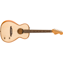 Acoustic Electric Highway Series Parlor Guitar w/Deluxe 1225 Gig Bag, All-Mahogany by Fender Guitars
