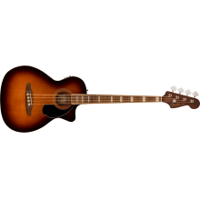 Kingman Acoustic Electric Bass Guitar w/Gig Bag, Shaded Edge Burst  by Fender Guitars