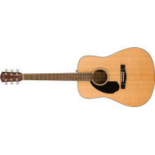 CD-60S Left Hand Dreadnought Acoustic Guitar, Natural by Fender Guitars