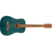 FA-15 3/4 Scale Steel String Acoustic Guitar w/Gig Bag, Blue by Fender Guitars