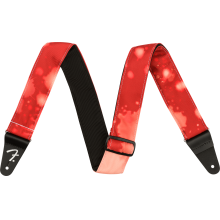 Tie Dye Acid Wash Guitar Strap - Red - 2" by Fender Guitars