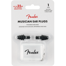 Musician Series Ear Plugs - Black by Fender Guitars