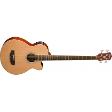 Cutaway Acoustic Electric Bass, Natural, W/ Gig Bag by Washburn