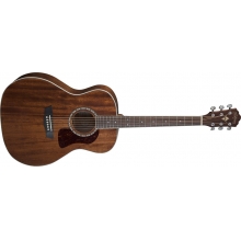 Heritage Solid Mahogany Top Grand Auditorium Acoustic Guitar, Natural by Washburn