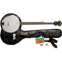 Banjo Package Deal, Natural w /Gig Bag and Accessories by Washburn