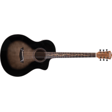 Bella Tono Studio Cutaway A/E Guitar-Charcoal Burst Gloss by Washburn