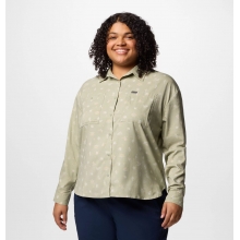 Women's Extended Silver Ridge Utility Patterned LS Shirt by Columbia in Frederic WI