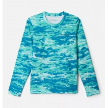 Youth Boys PFG Solar Stream Printed LS Shirt by Columbia