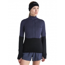 Women's Merino 200 Realfleece Descender LS Half Zip by Icebreaker