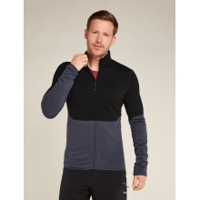 Men Merino 400 RealFleece Descender LS Zip by Icebreaker