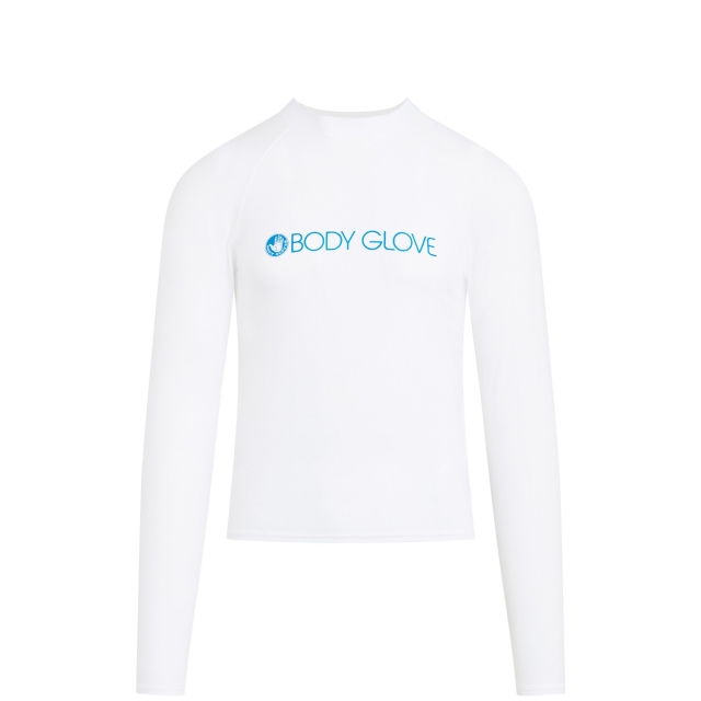 Body Glove - Men's Men's Basic Long-Arm Lycra Rash Guard - White in Hereford TX