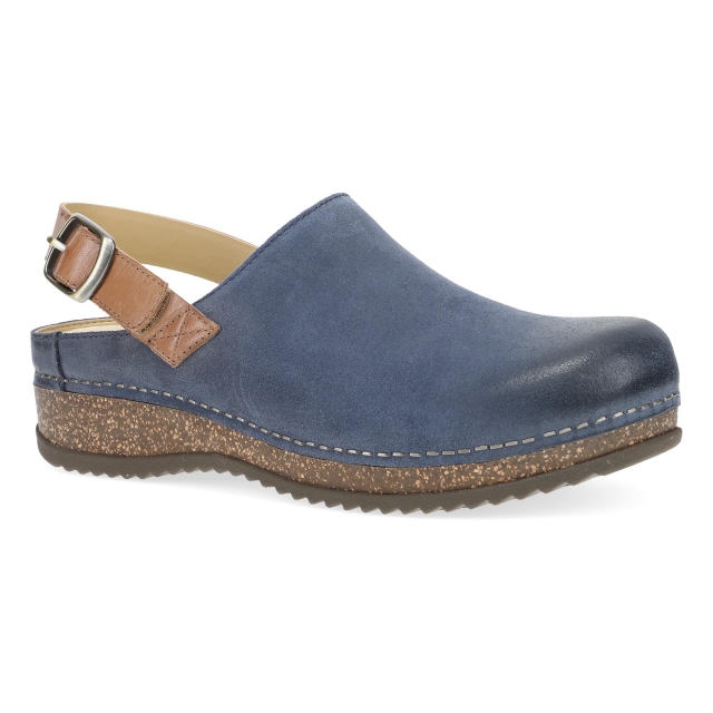 Dansko - Women's Merrin Blue Burnished Suede in Frederic WI