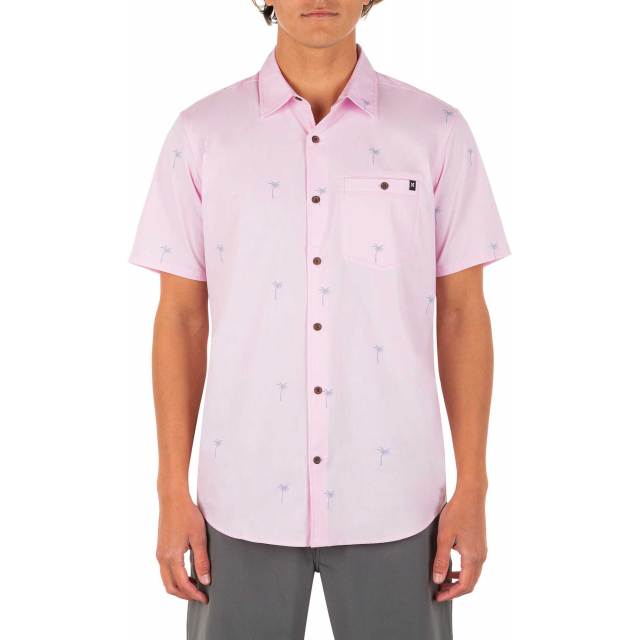 Hurley - Men's Organic Wind and Sea Short Sleeve Button Down Shirt