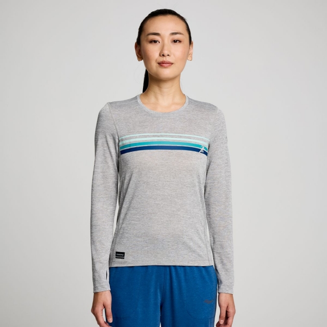 Saucony - Stopwatch Graphic Long Sleeve in Wellesley MA