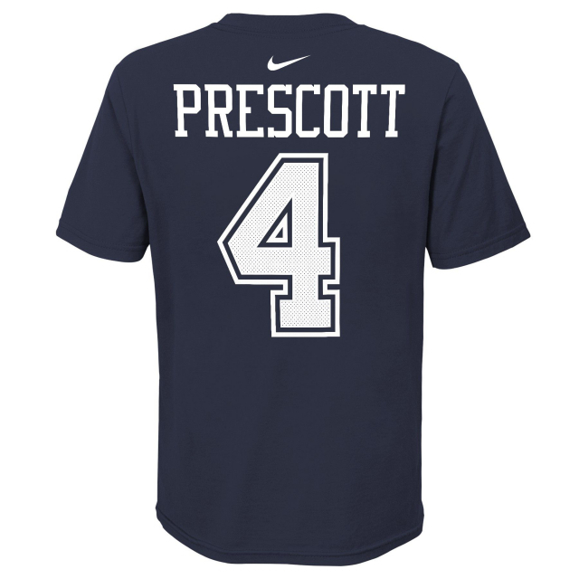 Nike - Youth Dallas Cowboys Dak Prescott #4 Navy T-Shirt in Ardmore OK