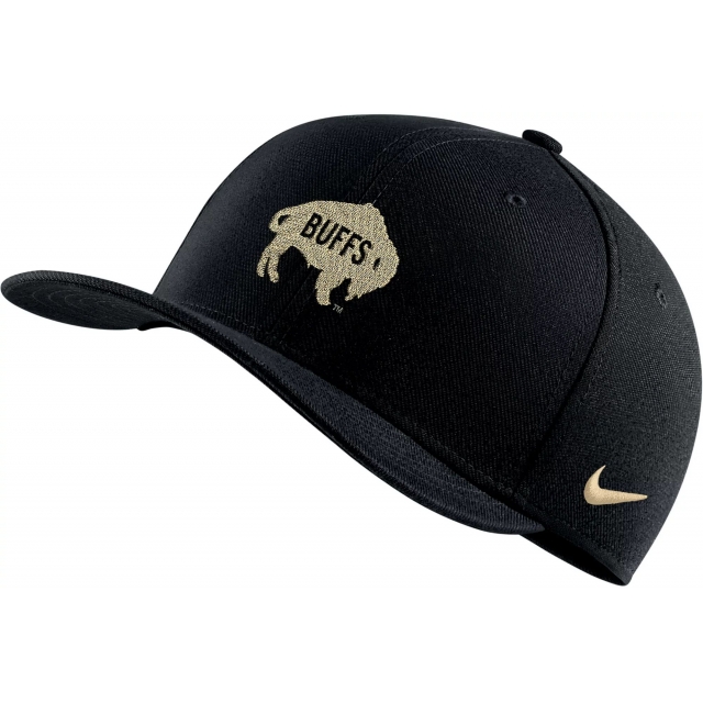 Nike - Men's Colorado Buffaloes Black Swoosh Flex Stretch Fit Hat