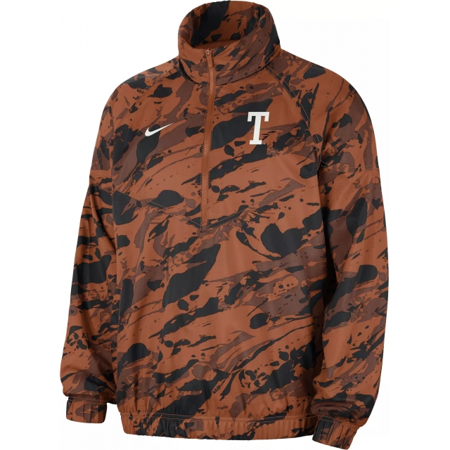 Nike - Men's Texas Longhorns Burnt Orange Windrunner Woven Anorak Half-Zip Jacket in Manchester MO